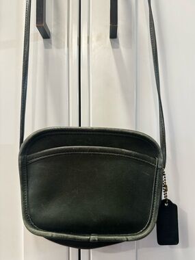 Vintage Extremely Rare Classic Coach Hadley Crossbody Bag Green 338